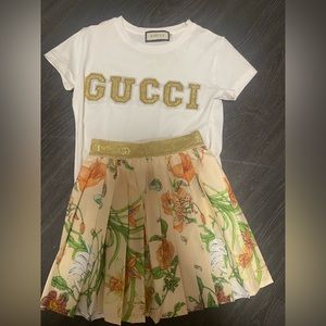 Gucci Girl Shirt and Skirt size 5-6 in USA